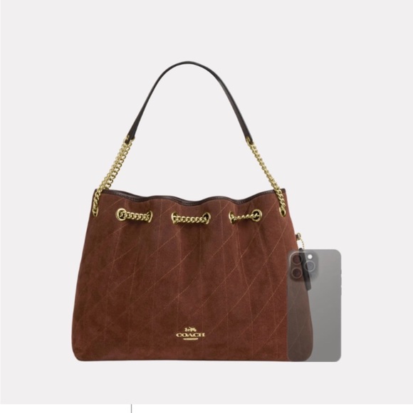 Coach Evelyn Shoulder Bag With Quilting - Picture 2 of 9